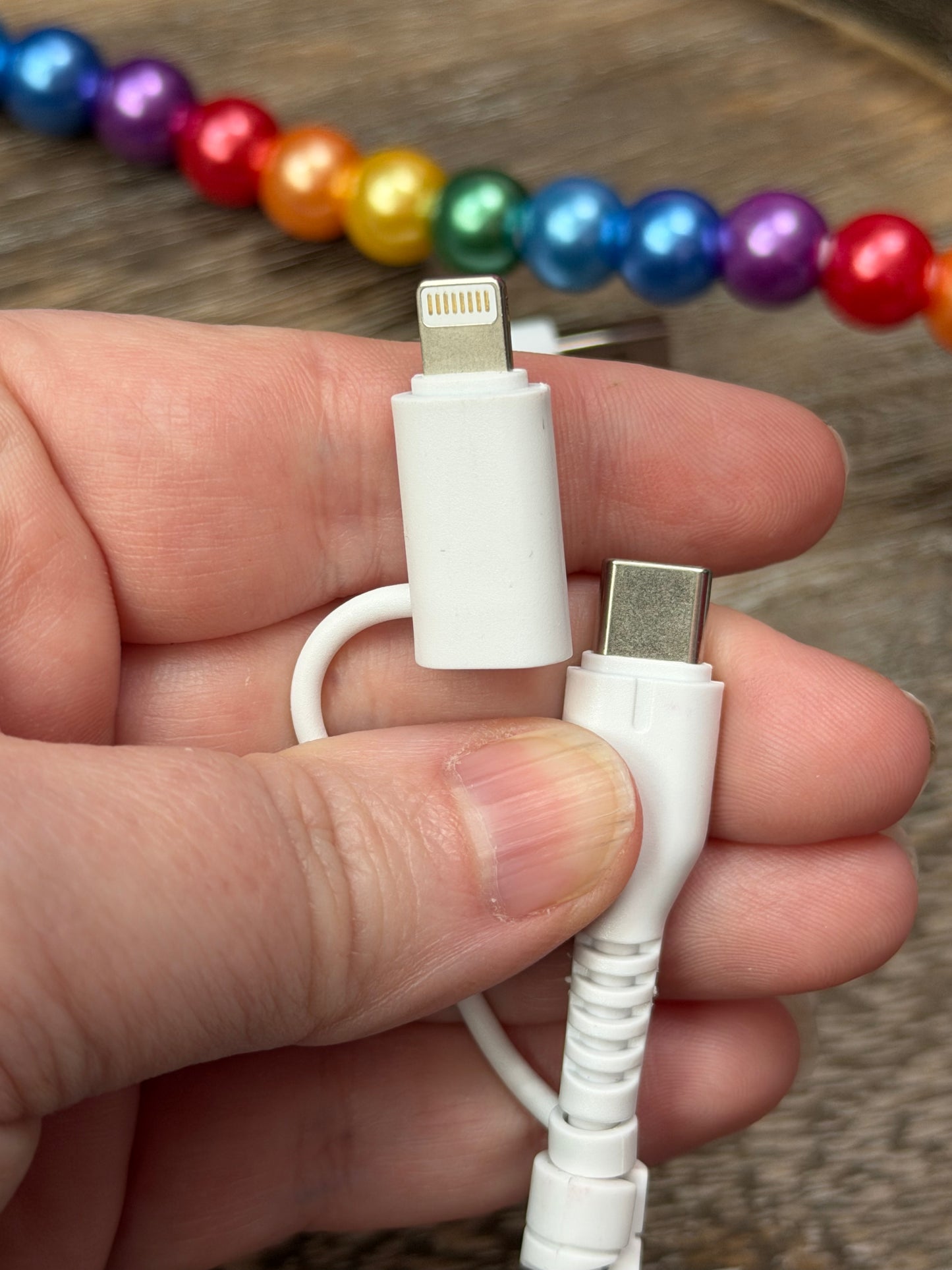 2 in 1 Beaded Chargers