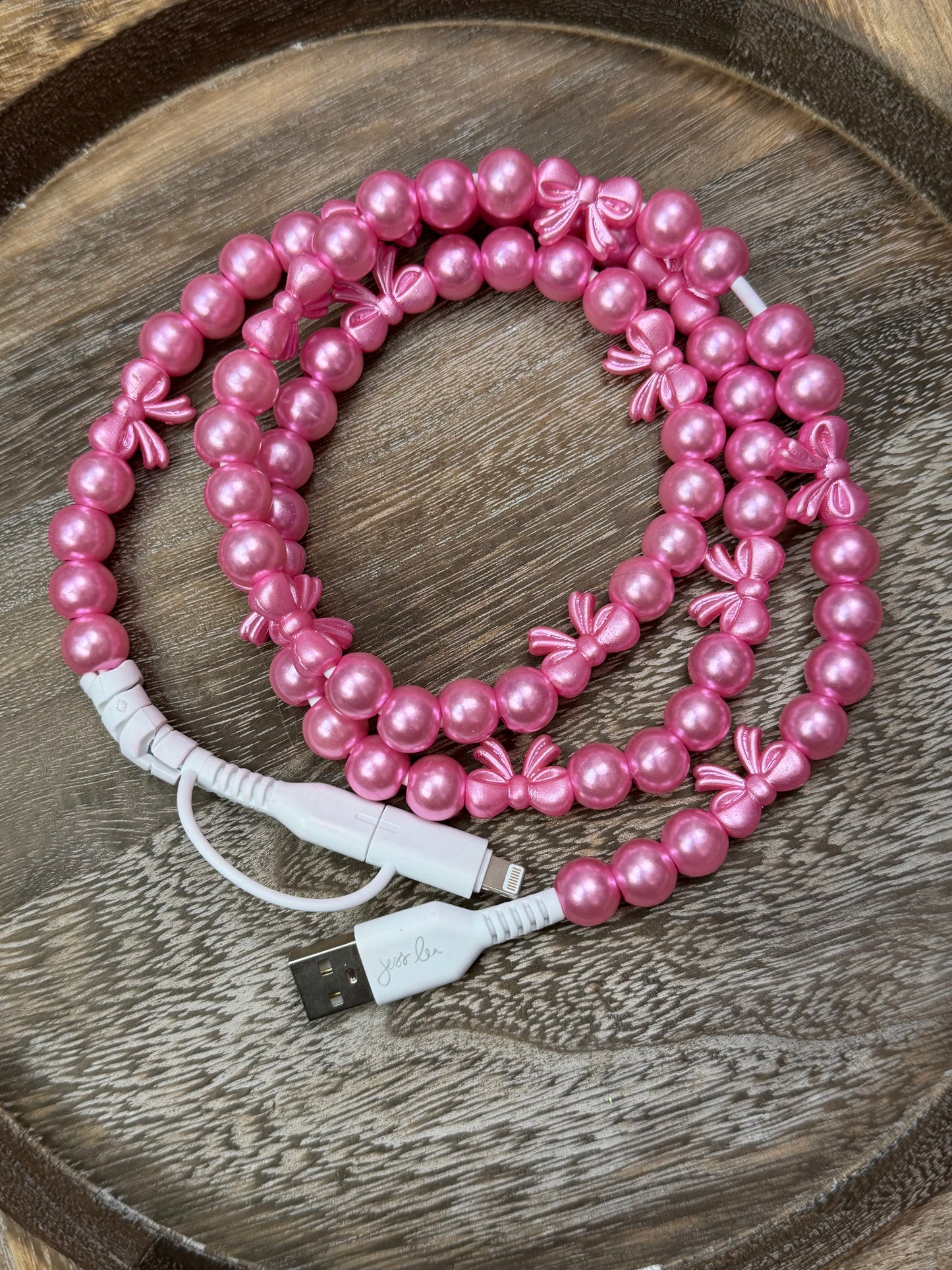 2 in 1 Beaded Chargers