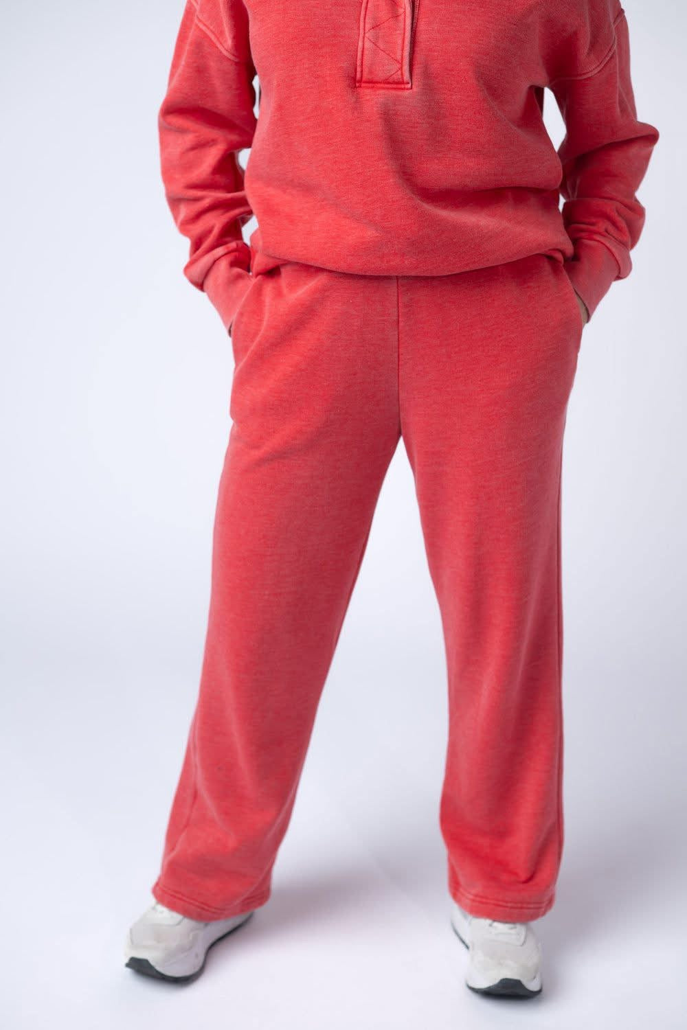 Vintage Wash Wide Leg Lounge Pants