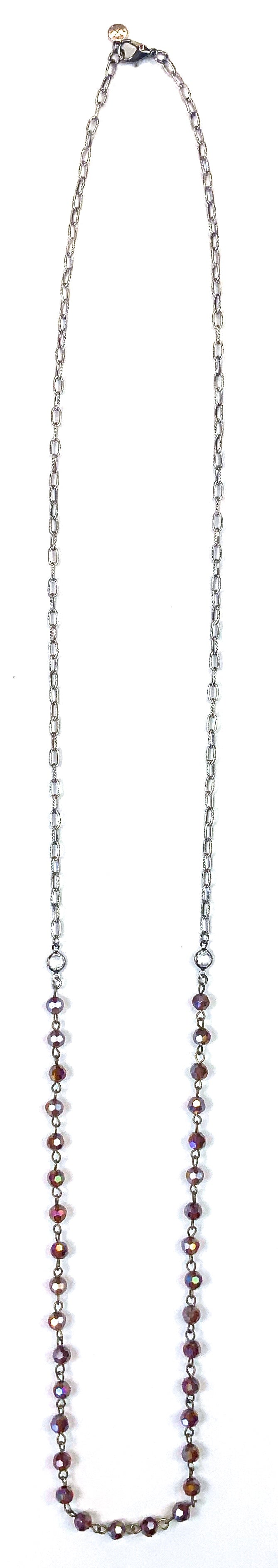 Rosaried & Chain Medium Length Layering Necklace