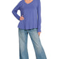 Flowy Rayon V-Neck Long Sleeve