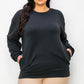 Sofie Soft Modal Oversized Crew w/Pockets