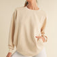 Sofie Soft Modal Oversized Crew w/Pockets