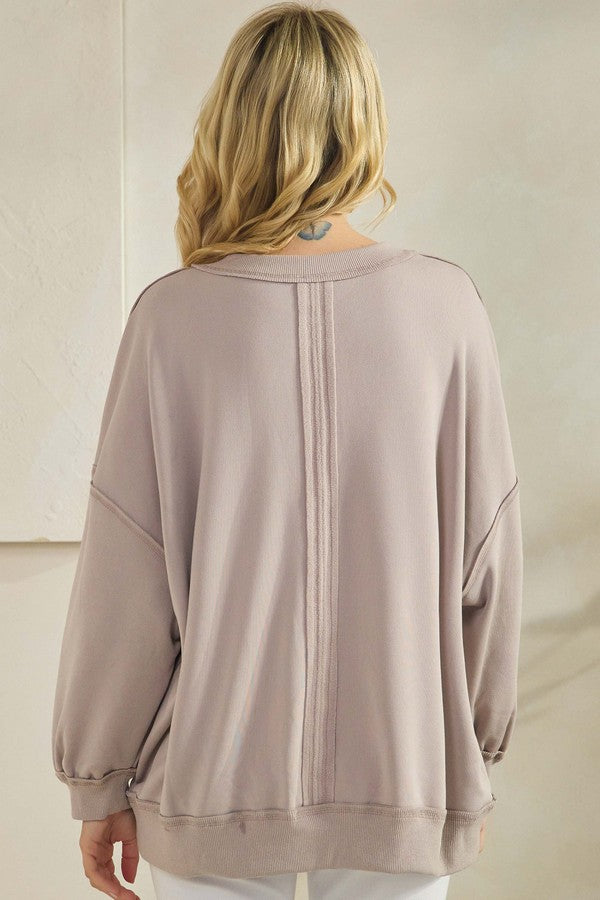 Soft Flow Fleece Loose Fit Sweatshirt