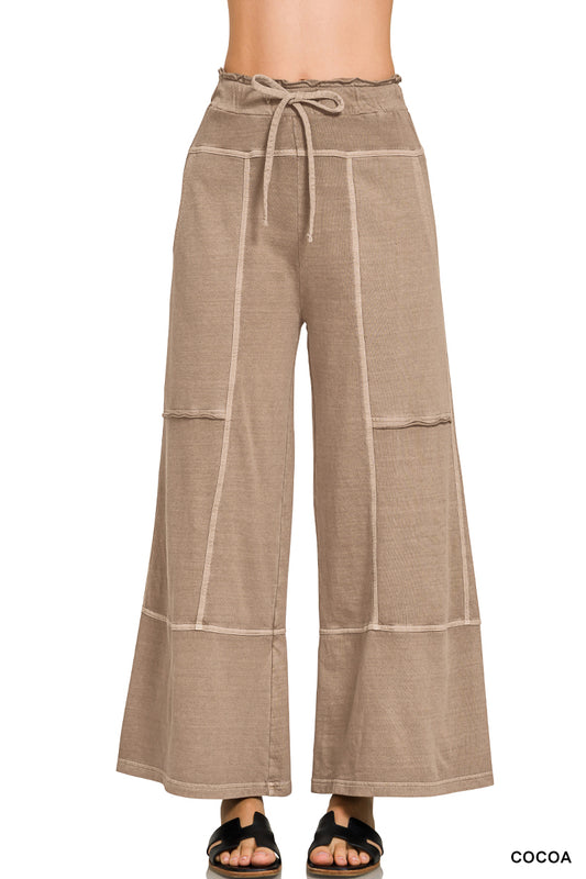 French Terry Wide Leg Pants