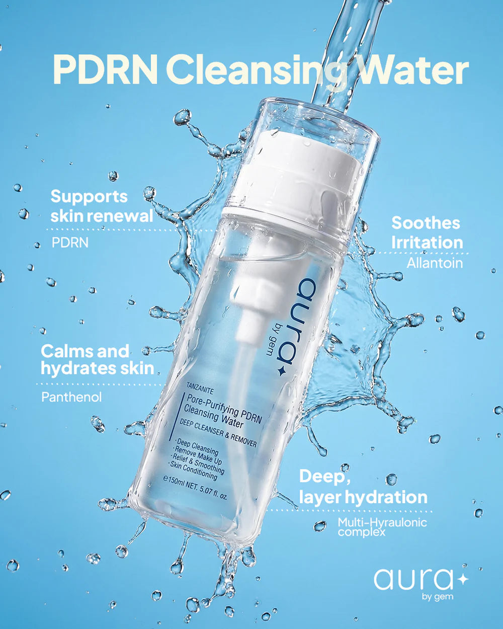 Aura - Pore Purifying PDRN Cleansing Water