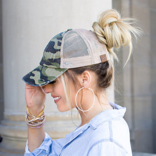 Ponytail Criss Cross Hat