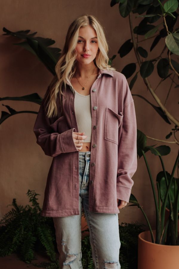 Washed Soft Button Up