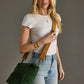 Dark Green Corduroy Crossbody Bag