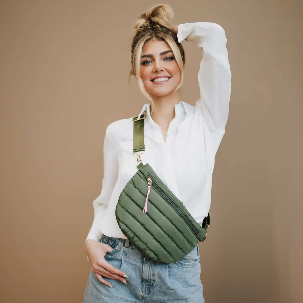 Puffer Crossbody Belt Bag