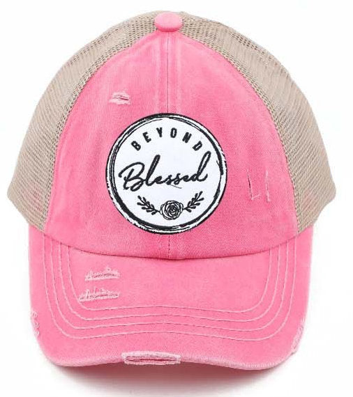 Beyond Blessed - High Pony Criss Cross Ball Cap