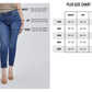 mica denim - Straight Leg w/Cuff Cropped Denim