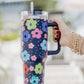 Navy Daisy Tumbler - 40 oz